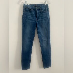 J Crew Jeans Denim Womens Size 27 9” High Rise Skinny Stretch Medium Wash